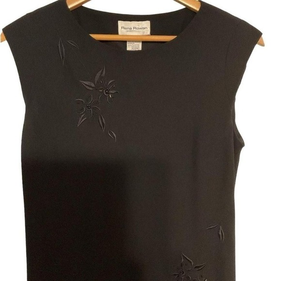 Rena Roan black embroidered witchy mystical maxi size 10 - Picture 1 of 7